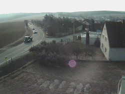 Vjezd do obce ze severu