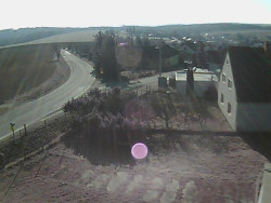 Vjezd do obce ze severu