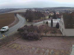 Vjezd do obce ze severu