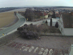 Vjezd do obce ze severu