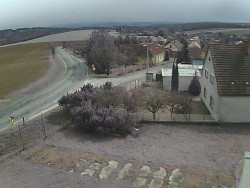 Vjezd do obce ze severu