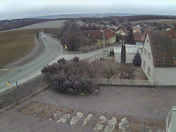 Vjezd do obce ze severu