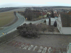 Vjezd do obce ze severu