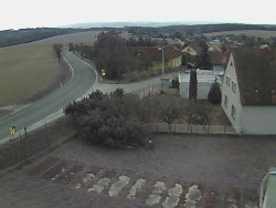 Vjezd do obce ze severu