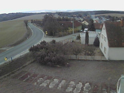 Vjezd do obce ze severu