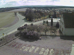 Vjezd do obce ze severu