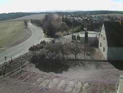 Vjezd do obce ze severu