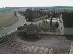 Vjezd do obce ze severu