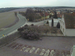 Vjezd do obce ze severu