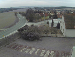 Vjezd do obce ze severu