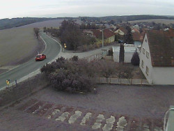 Vjezd do obce ze severu