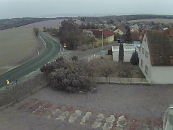 Vjezd do obce ze severu