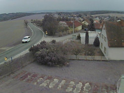 Vjezd do obce ze severu