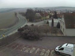 Vjezd do obce ze severu