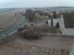 Vjezd do obce ze severu