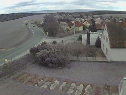 Vjezd do obce ze severu