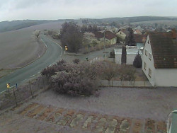 Vjezd do obce ze severu