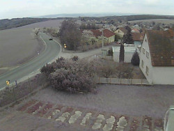 Vjezd do obce ze severu