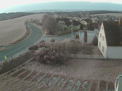 Vjezd do obce ze severu