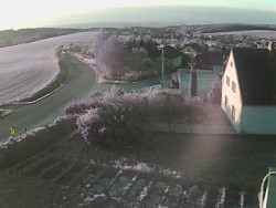 Vjezd do obce ze severu