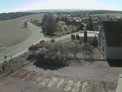 Vjezd do obce ze severu