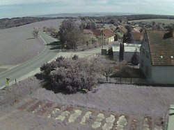 Vjezd do obce ze severu