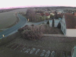 Vjezd do obce ze severu