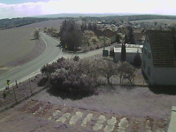 Vjezd do obce ze severu