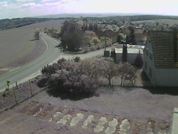 Vjezd do obce ze severu