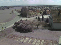 Vjezd do obce ze severu