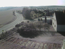 Vjezd do obce ze severu