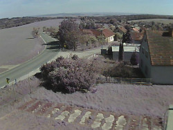 Vjezd do obce ze severu