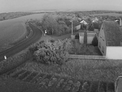 Vjezd do obce ze severu