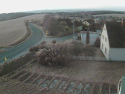 Vjezd do obce ze severu