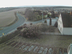 Vjezd do obce ze severu