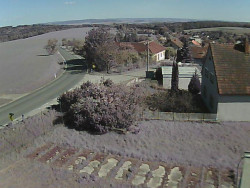 Vjezd do obce ze severu