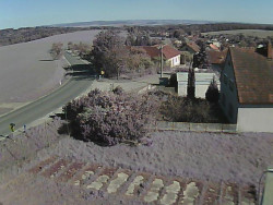 Vjezd do obce ze severu