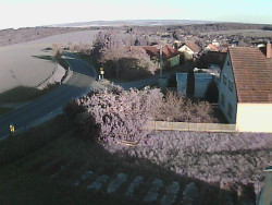 Vjezd do obce ze severu