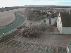 Vjezd do obce ze severu