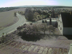 Vjezd do obce ze severu