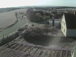 Vjezd do obce ze severu