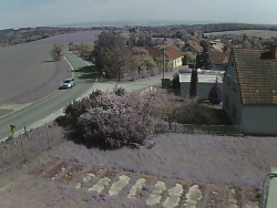 Vjezd do obce ze severu