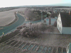 Vjezd do obce ze severu