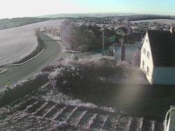 Vjezd do obce ze severu