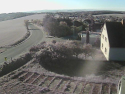 Vjezd do obce ze severu