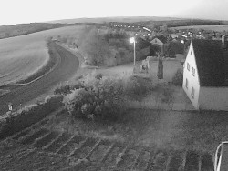 Vjezd do obce ze severu