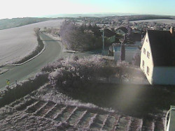 Vjezd do obce ze severu