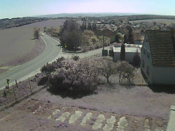 Vjezd do obce ze severu