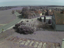Vjezd do obce ze severu