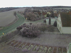Vjezd do obce ze severu
